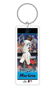 MLB Miami Marlins Jazz Chisholm Jr. Acrylic Player Keychain