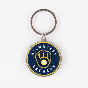 MLB Milwaukee Brewers 3D Metal Keychain