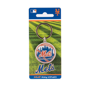 MLB New York Mets 3D Metal Keychain Packaging