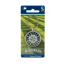 Load image into Gallery viewer, MLB Seattle Mariners 3D Metal Keychain Packaging