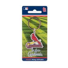 Load image into Gallery viewer, MLB St. Louis Cardinals 3D Metal Keychain Packaging