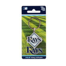 Load image into Gallery viewer, MLB Tampa Bay Rays 3D Metal Keychain Packaging