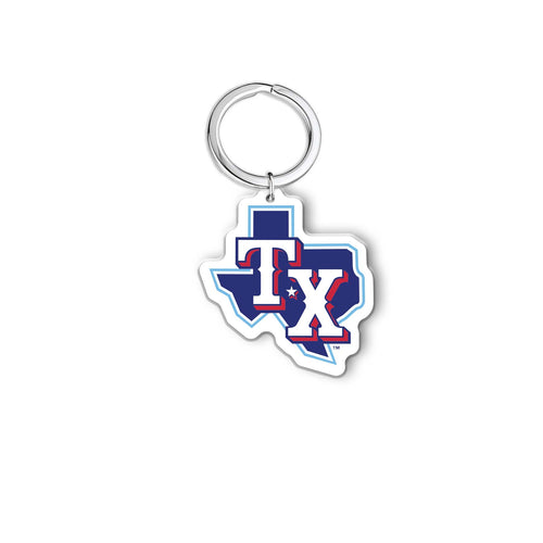 MLB Texas Rangers Acrylic Logo Keychain