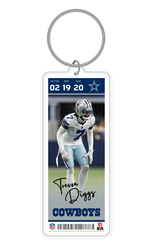 NFL Dallas Cowboys Trevon Diggs Acrylic Keychain