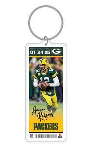 NFL Green Bay Packers Aaron Rodgers Acrylic Keychain