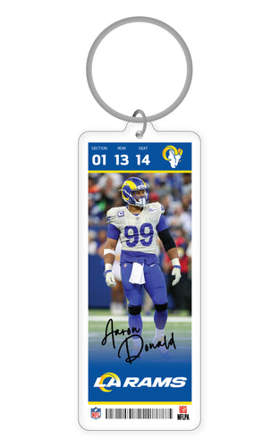 NFL Los Angeles Rams Aaron Donald Acrylic Keychain