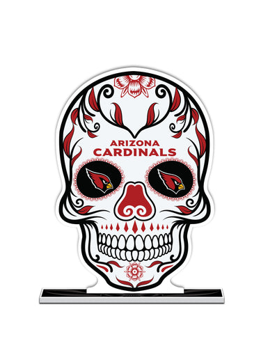 NFL Arizona Cardinals Día De Los Muertos Skull Standee