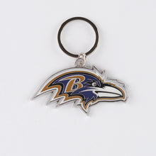 Load image into Gallery viewer, NFL Baltimore Ravens 3D Metal Keychain