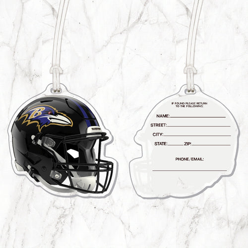 NFL Baltimore Ravens Acrylic Helmet Luggage Tag