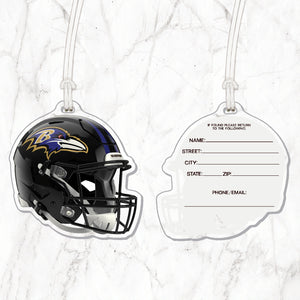 NFL Baltimore Ravens Acrylic Helmet Luggage Tag