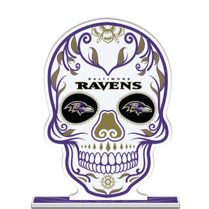 NFL Baltimore Ravens Día De Los Muertos Sugar Skull Standee