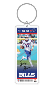 NFL Buffalo Bills Josh Allen Acrylic Player Keychain