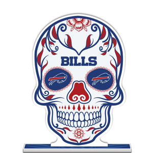 NFL Buffalo Bills Día De Los Muertos Sugar Skull Standee