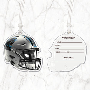 NFL Carolina Panthers Acrylic Helmet Luggage Tag