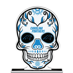 NFL Carolina Panthers Día De Los Muertos Sugar Skull Standee