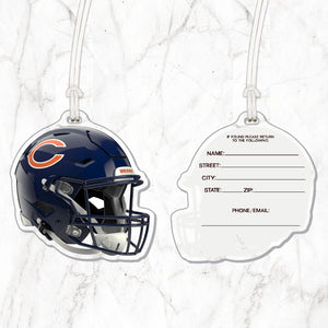 NFL Chicago Bears Acrylic Helmet Luggage Tag
