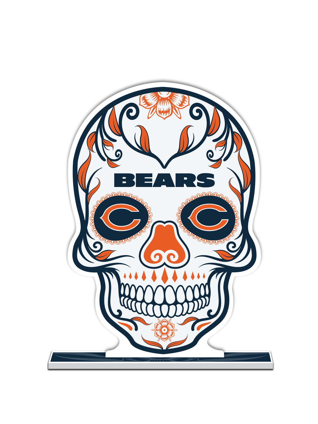 NFL Chicago Bears Día De Los Muertos Skull Standee