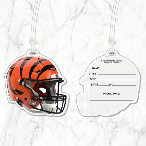 NFL Cincinnati Bengals Acrylic Helmet Luggage Tag