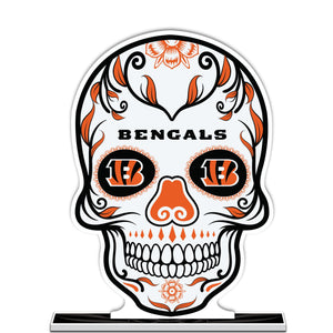 NFL Cincinnati Bengals Día De Los Muertos Sugar Skull Standee