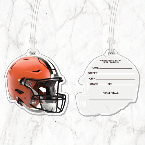 NFL Cleveland Browns Acrylic Helmet Luggage Tag