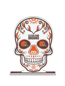NFL Cleveland Browns Día De Los Muertos Skull Standee