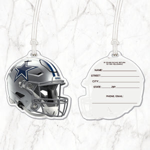 NFL Dallas Cowboys Acrylic Helmet Luggage Tag