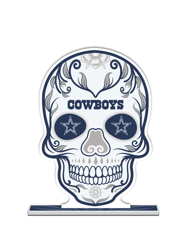 NFL Dallas Cowboys Día De Los Muertos Skull Standee