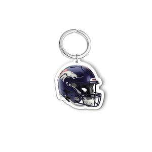 NFL Denver Broncos Acrylic Speed Helmet Keychain