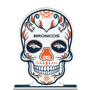 NFL Denver Broncos Día De Los Muertos Sugar Skull Standee