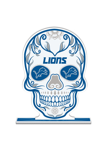 NFL Detroit Lions Día De Los Muertos Skull Standee