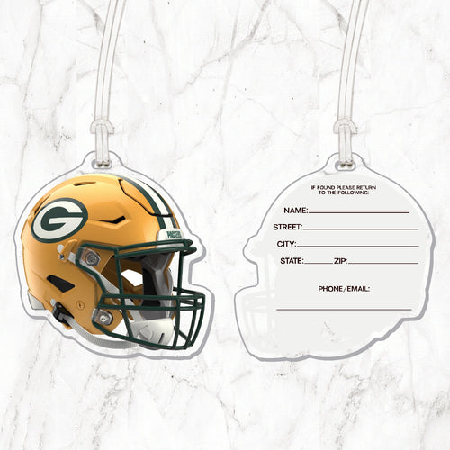 NFL Green Bay Packers Acrylic Helmet Luggage Tag
