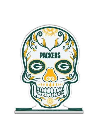 NFL Green Bay Packers Día De Los Muertos Skull Standee