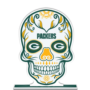 NFL Green Bay Packers Día De Los Muertos Sugar Skull Standee
