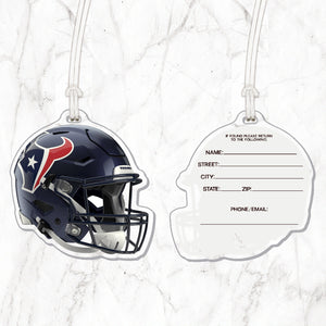 NFL Houston Texans Acrylic Helmet Luggage Tag