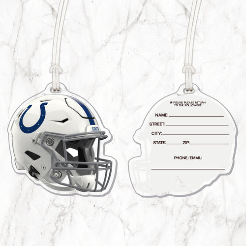 NFL Indianapolis Colts Acrylic Helmet Luggage Tag
