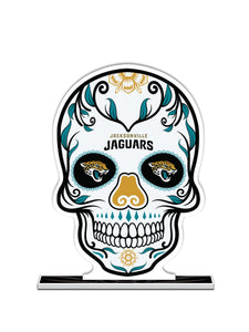NFL Jacksonville Jaguars Día De Los Muertos Skull Standee