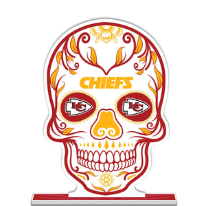 NFL Kansas City Chiefs Día De Los Muertos Sugar Skull Standee