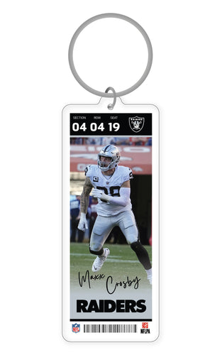 NFL Las Vegas Raiders Maxx Crosby Acrylic Player Keychain