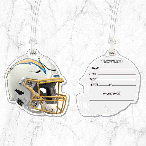 NFL Los Angeles Chargers Acrylic Helmet Luggage Tag