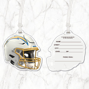 NFL Los Angeles Chargers Acrylic Helmet Luggage Tag
