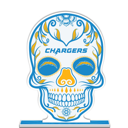 NFL Los Angeles Chargers Día De Los Muertos Skull Styrene Standee