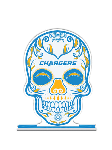 NFL Los Angeles Chargers Día De Los Muertos Skull Standee