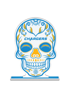 NFL Los Angeles Chargers Día De Los Muertos Skull Standee