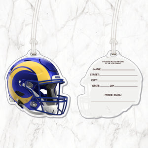 NFL Los Angeles Rams Acrylic Helmet Luggage Tag