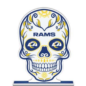 NFL Los Angeles Rams Día De Los Muertos Skull Styrene Standee
