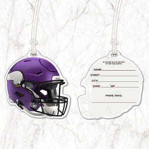NFL Minnesota Vikings Acrylic Helmet Luggage Tag