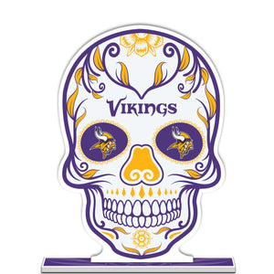 NFL Minnesota Vikings Día De Los Muertos Skull Styrene Standee