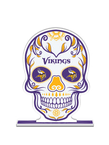NFL Minnesota Vikings Día De Los Muertos Skull Standee