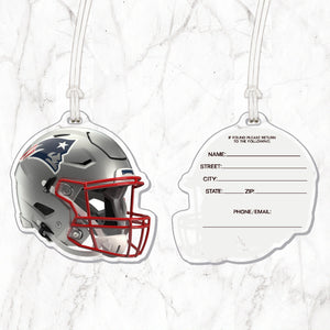NFL New England Patriots Acrylic Helmet Luggage Tag