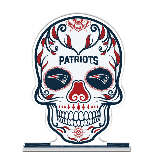 NFL New England Patriots Día De Los Muertos Skull Styrene Standee